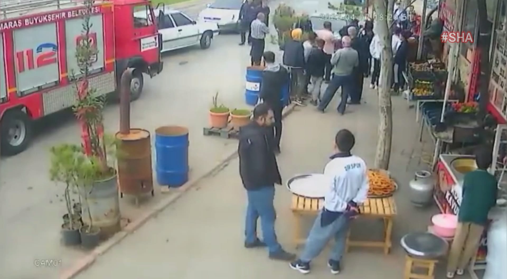 Kahramanmaraş’ta park halindeki araca çarptı