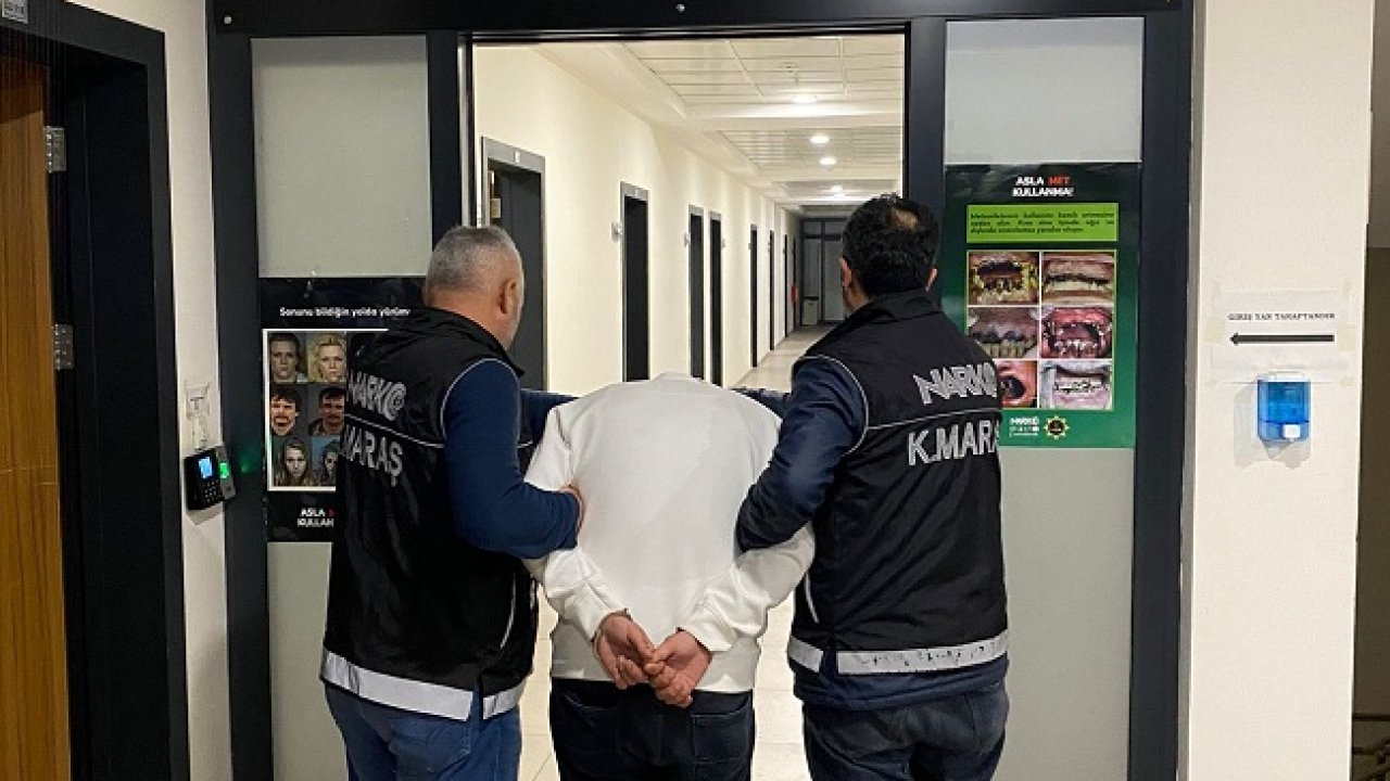 Kahramanmaraş'ta valizinde esrar ele geçirilen şüpheli tutuklandı
