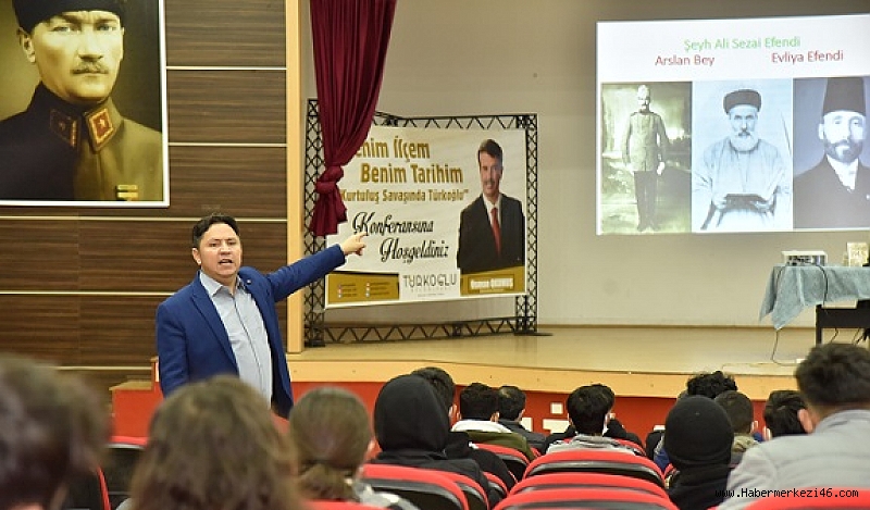 Türkoğlu'nda "Benim İlçem, Benim Tarihim" konferansı düzenlendi