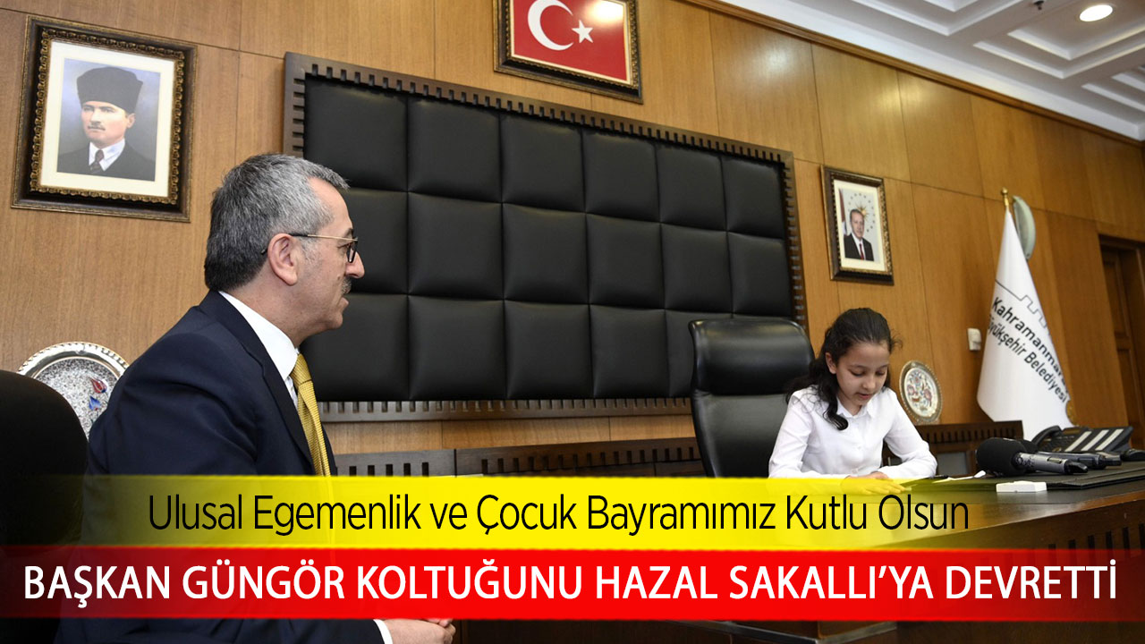 Başkan Güngör koltuğunu Hazal Sakallı’ya devretti