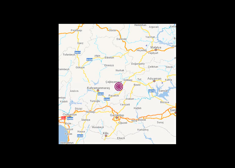 Pazarcık'ta deprem oldu