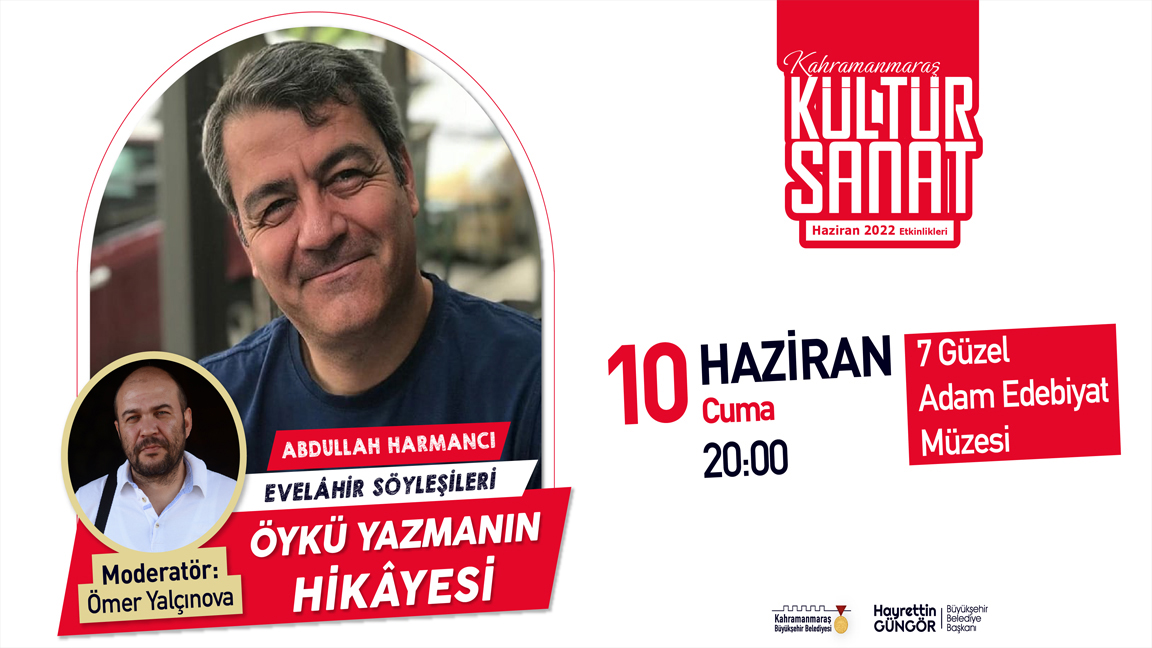 Yazar Harmancı Kültür Sanat Dostlarıyla Buluşacak