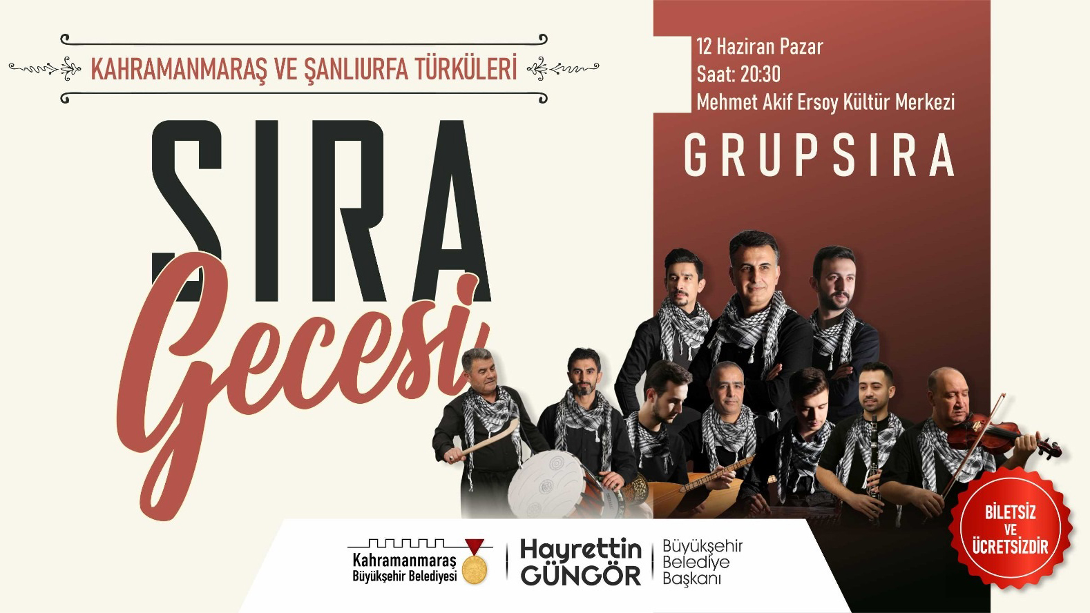 Kültür Merkezi’nde Sıra Gecesi yapılıyor