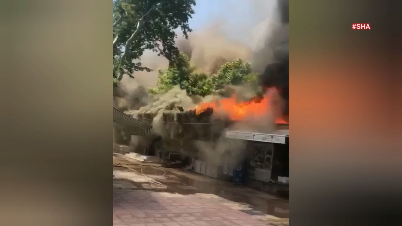 Kahramanmaraş’ta sosyal tesiste yangın korkuttu