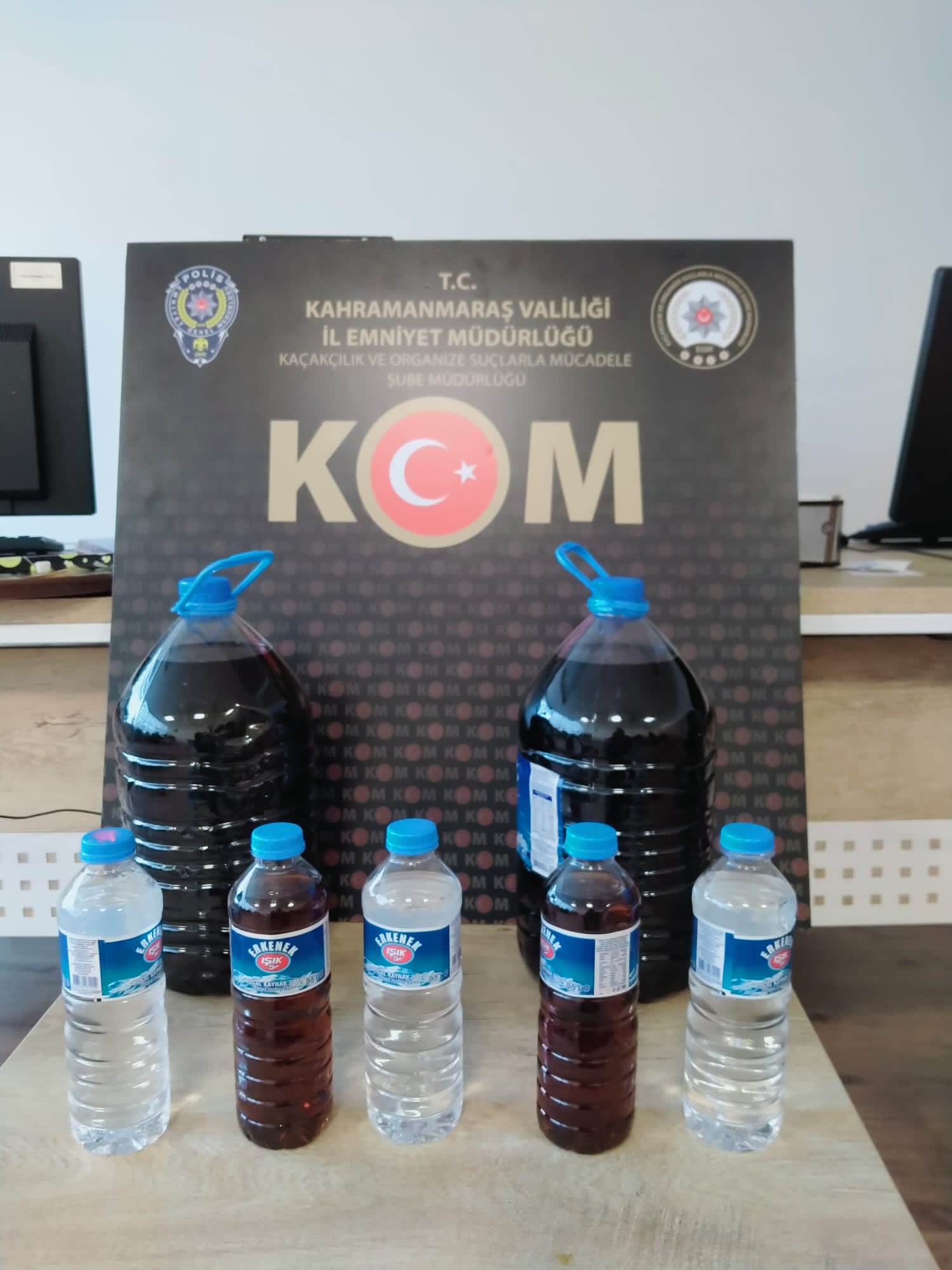 Kahramanmaraş'ta sahte içki operasyonunda bir şüpheli yakalandı