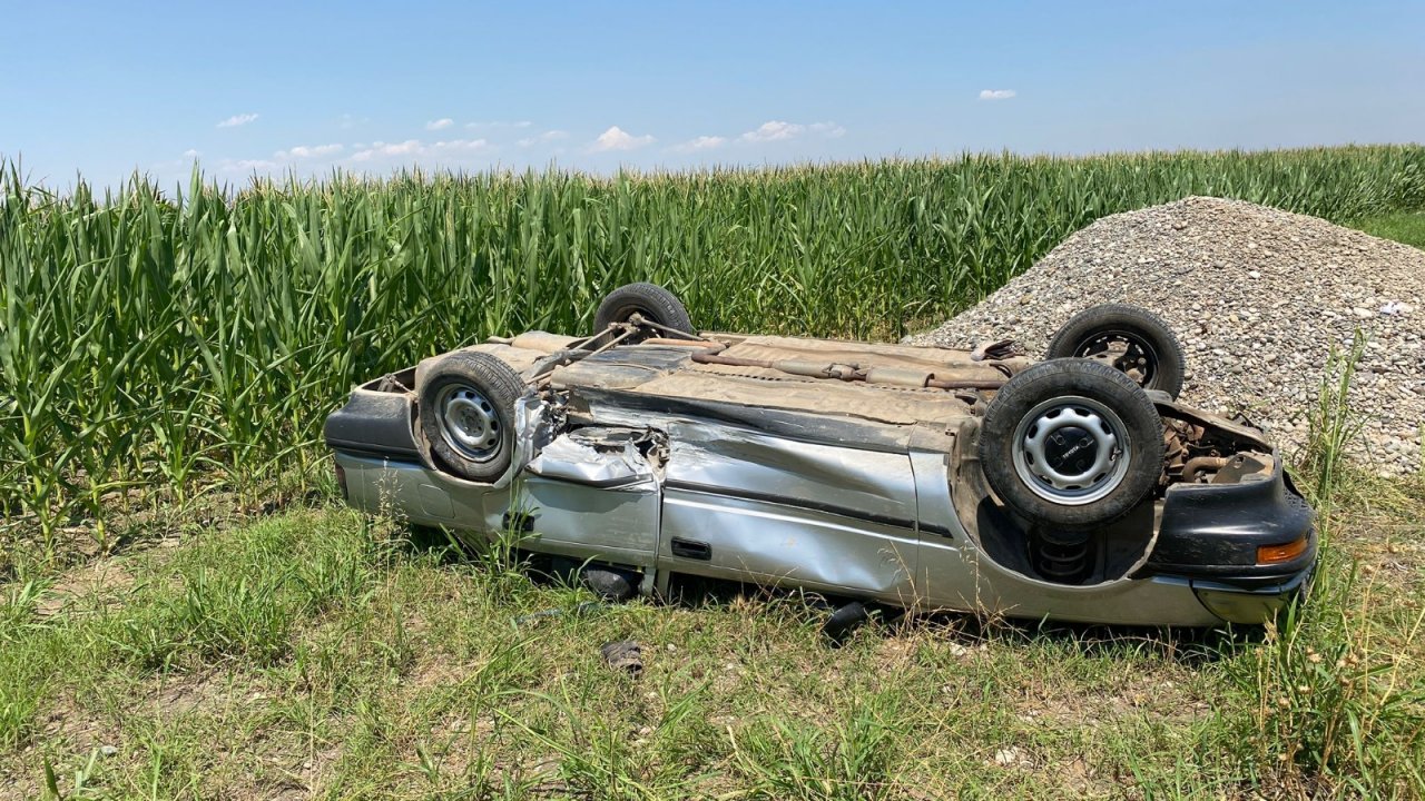 Kahramanmaraş’ta otomobil takla attı: 3 yaralı 