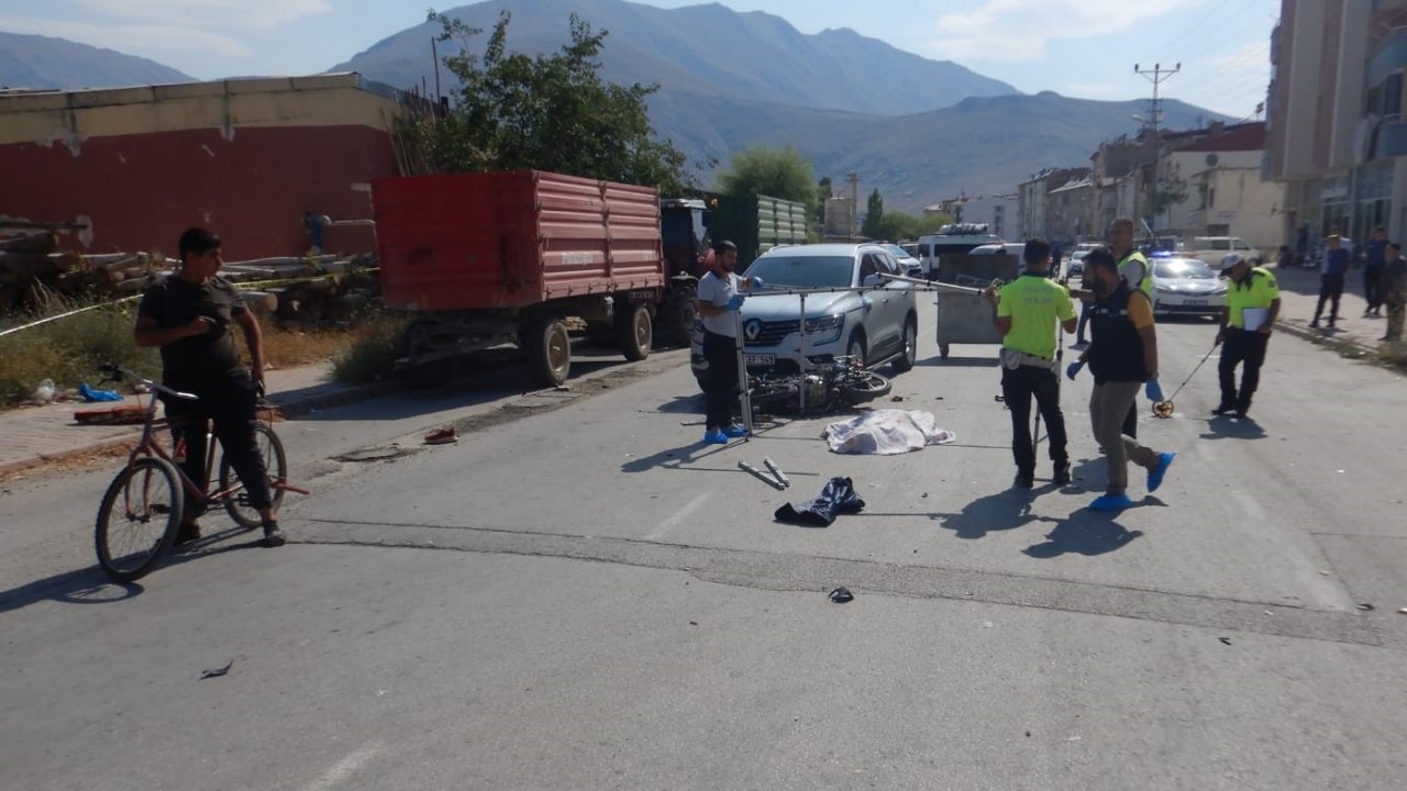 Elbistan’daki feci kazada motosiklet sürücüsü öldü
