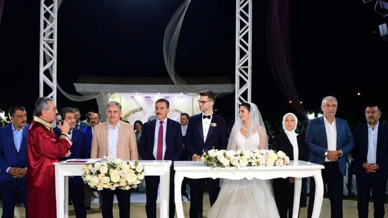 Afşin’de üst düzey düğün! Vali kızı dünya evine girdi