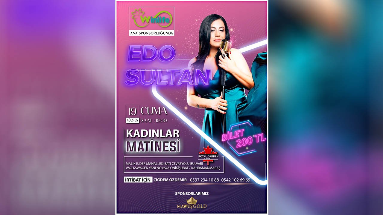 Kahramanmaraş’ta ‘Kadınlar Matinesi’ düzenlenecek!