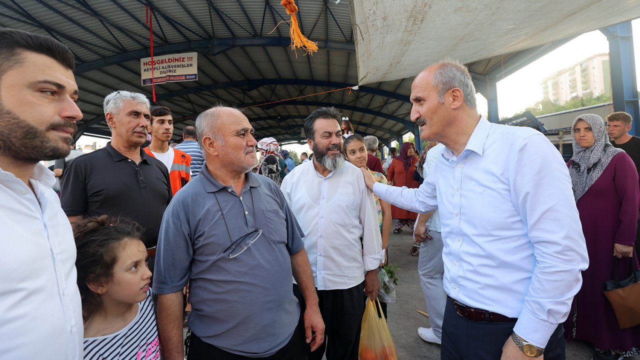 Başkan Okay’dan pazar ziyareti!