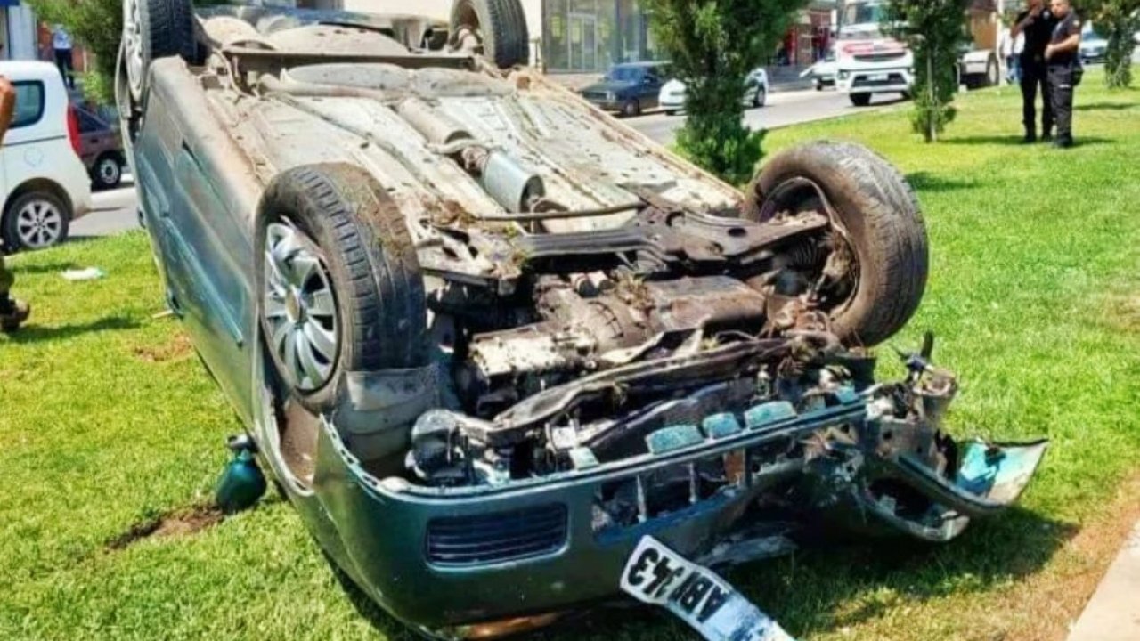 Kahramanmaraş’ta otomobil takla attı! 1 yaralı