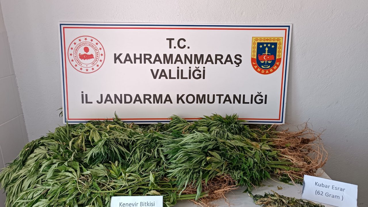 Jandarma’dan Pazarcık’ta uyuşturucu operasyonu!