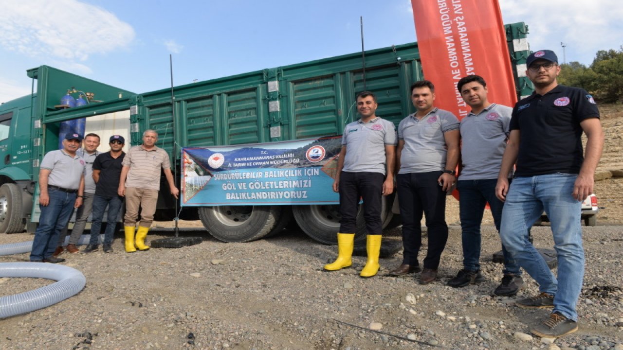 Kahramanmaraş’ta barajlara 1,5 milyon yavru balık bırakıldı!