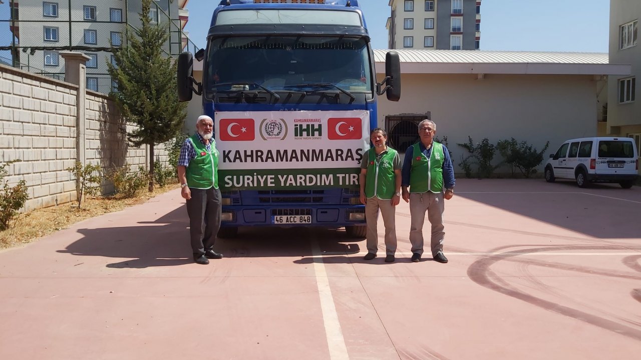 İHH Kahramanmaraş Şubesinden Suriye’ye yardım!