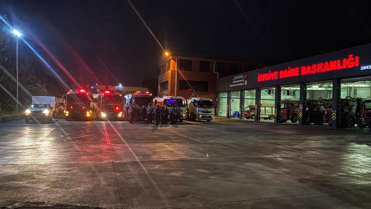 Kahramanmaraş İtfaiyesi Mersin'de ki yangın İçin Yola Çıktı