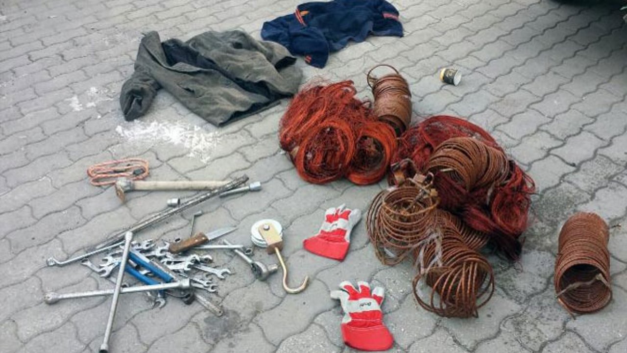 Kahramanmaraş'ta trafo hırsızları yakalandı!