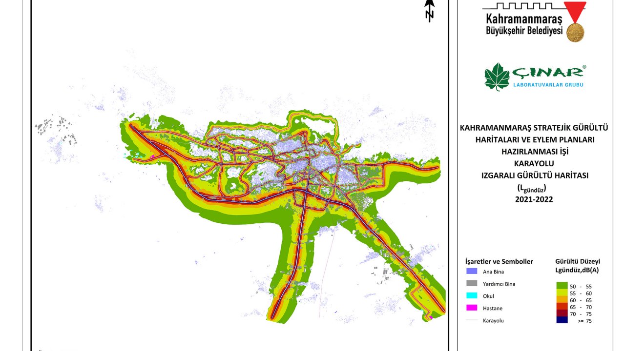 Kahramanmaraş’ın Gürültü Haritası belli oldu!