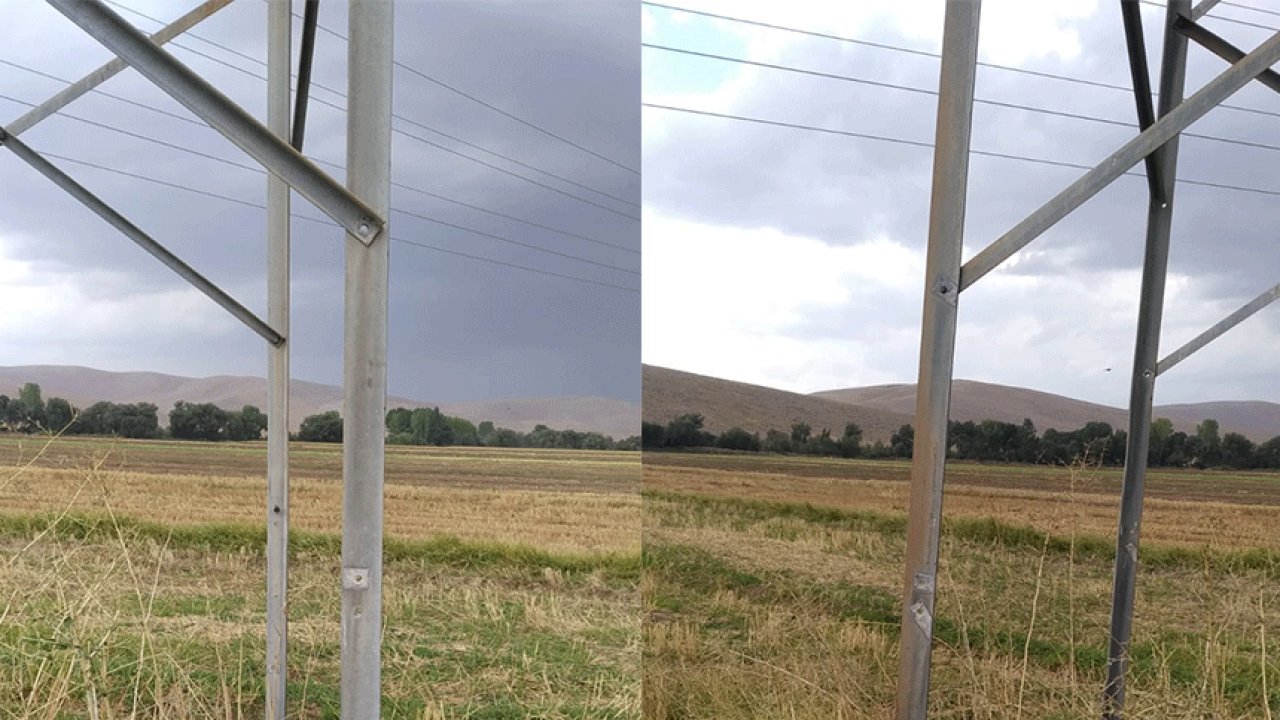 Elbistan’da Elektrik Direklerinin demirini çaldılar!