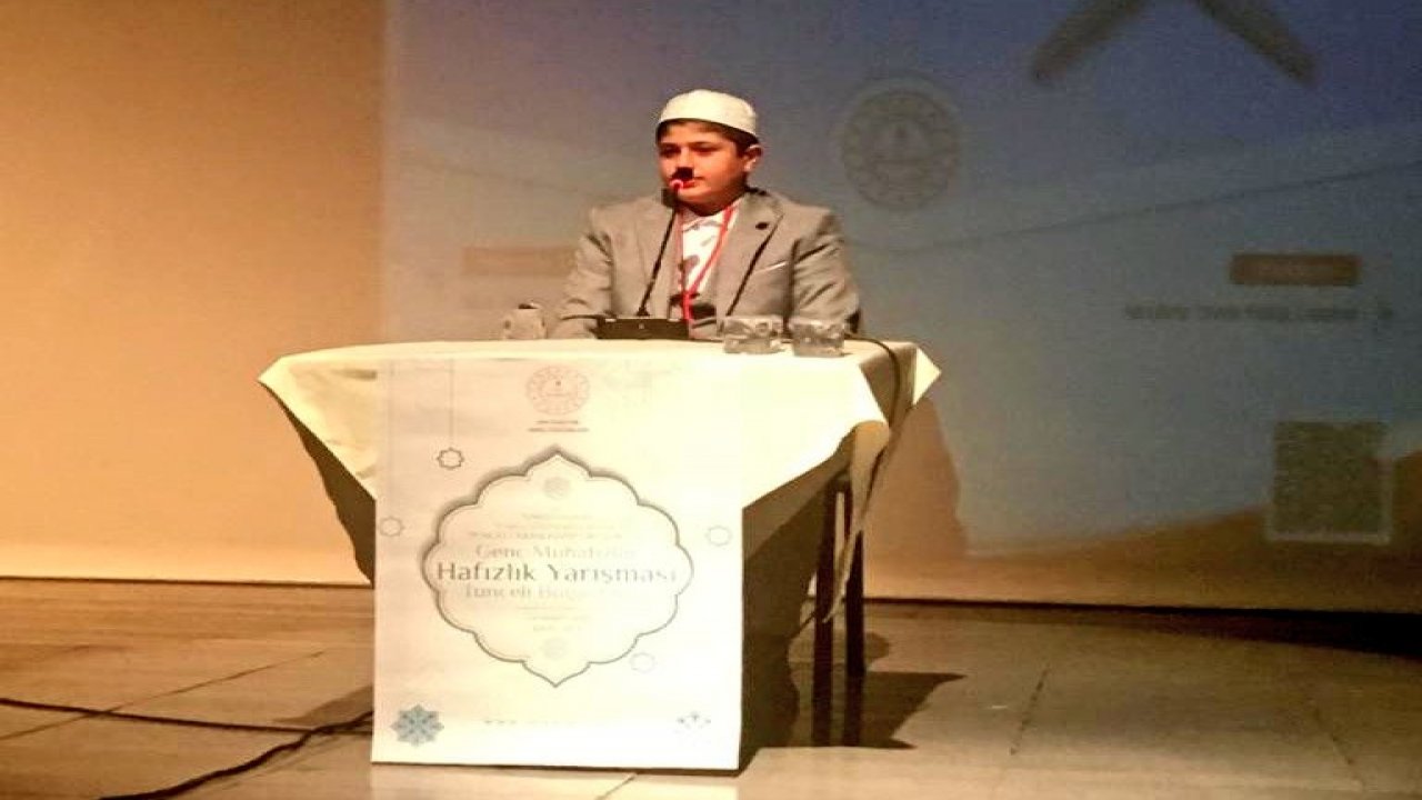 Kahramanmaraşlı hafız Türkiye birincisi oldu!