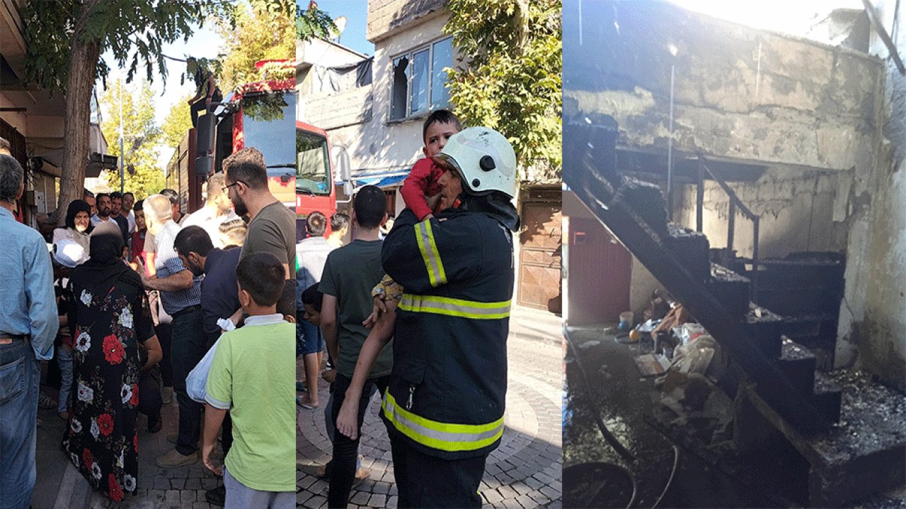 Kahramanmaraş’taki yangında faciadan dönüldü!