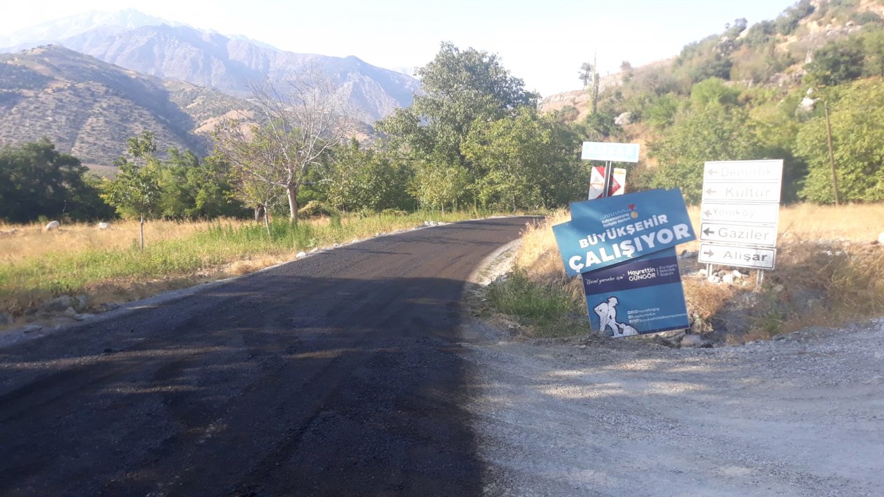 Kahramanmaraş’ın Kuzey İlçelerinde yol  Çalışmaları Sürüyor!