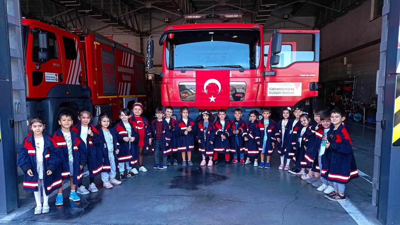Kahramanmaraş’ta Minik İtfaiyeciler Görev Başına Geçti!