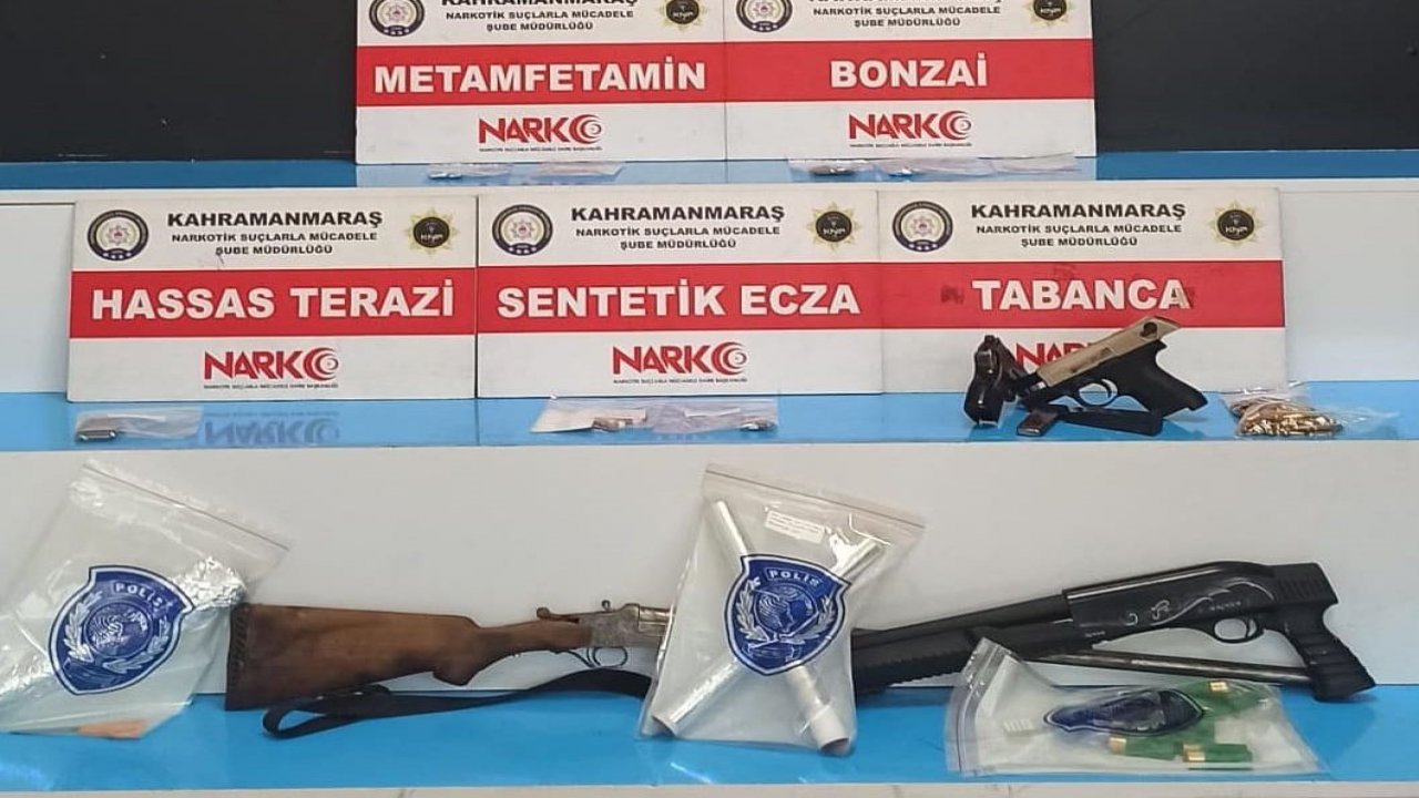 Kahramanmaraş’ta uyuşturucu tacirleri yakalandı!
