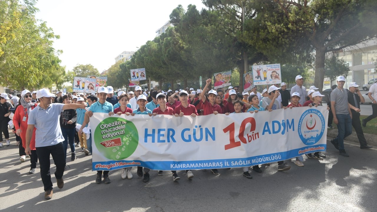 Kahramanmaraş'ta sağlıklı yaşam için yürüyüş yapıldı!