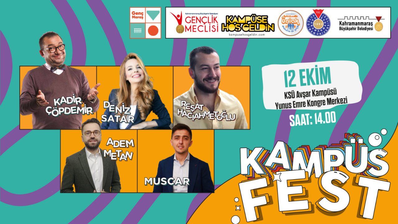 Kahramanmaraş’ta Kampüs Fest Yarın Başlıyor!