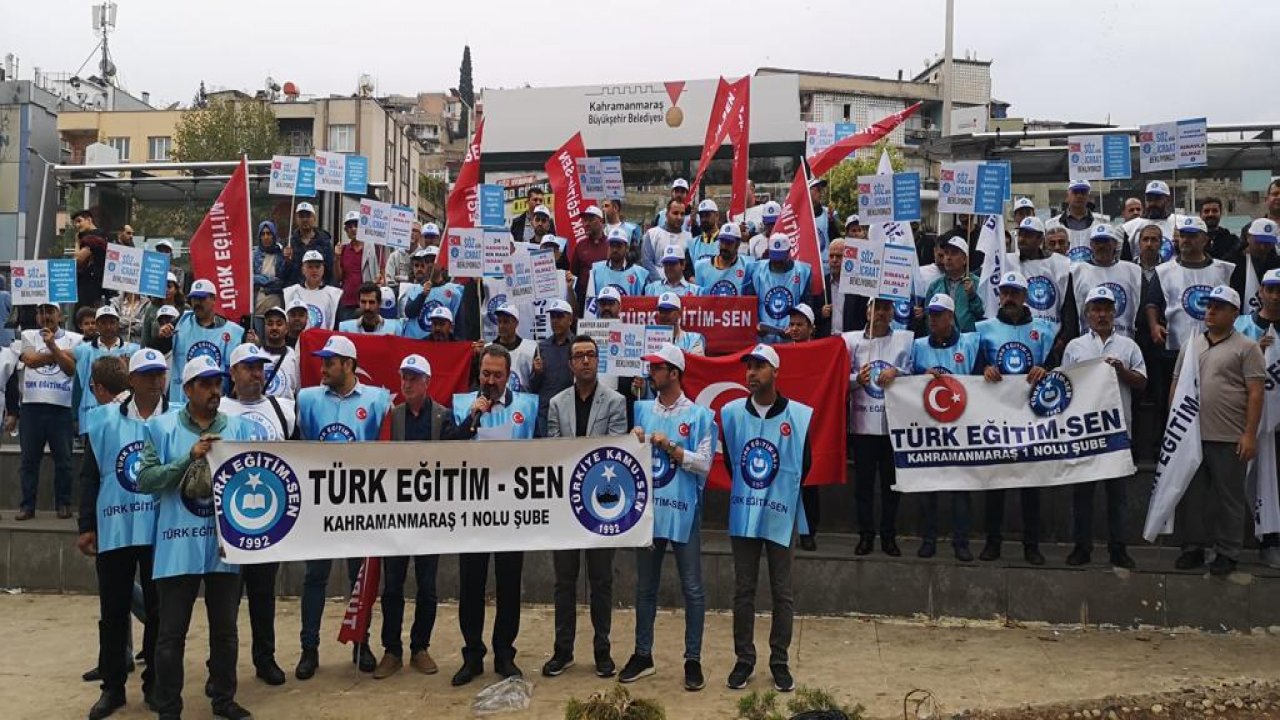 Türk Eğitim Sen Kahramanmaraş üyeleri zam istedi!
