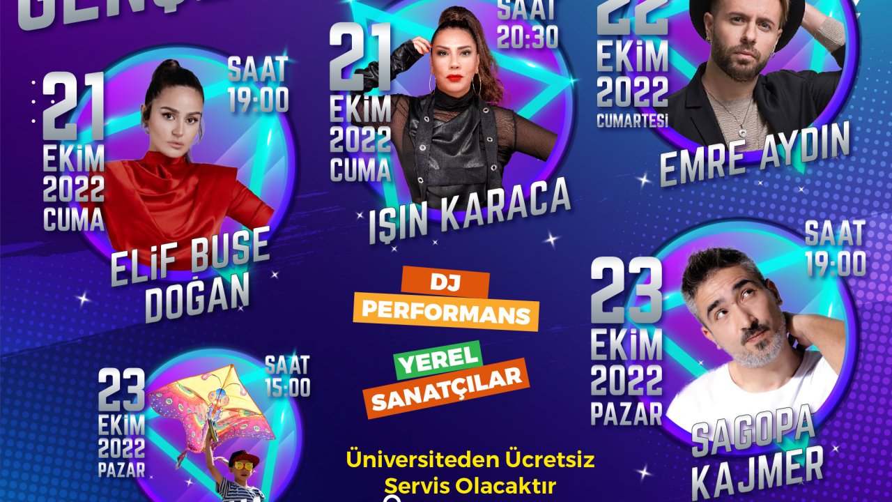 Kahramanmaraş, EXPO 2023 Gençlik Festivali ile konsere doyacak!