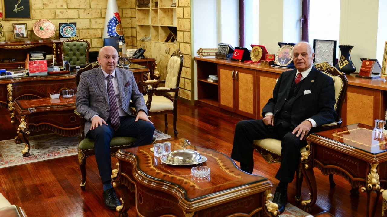 Eski Bakan ve YÖK Eski Başkanı Sağlam’dan Rektör Yasım’a Ziyaret!