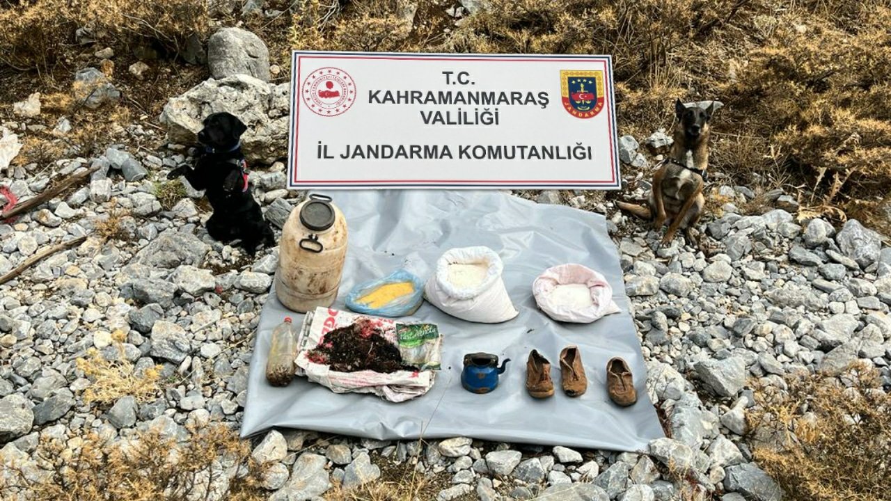 Kahramanmaraş’ta PKK’ya ait depo imha edildi!