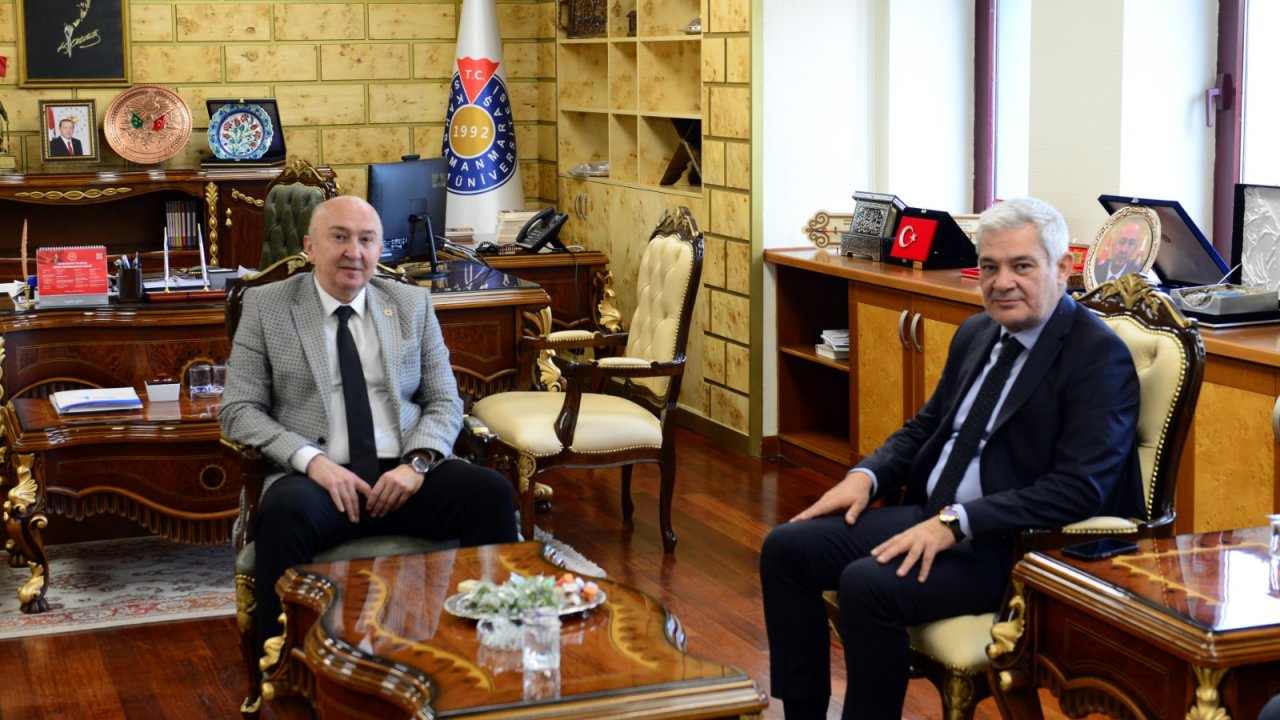 Kahramanmaraş Sağlık Müdürü Öksüz’den Rektör Yasım’a Ziyaret