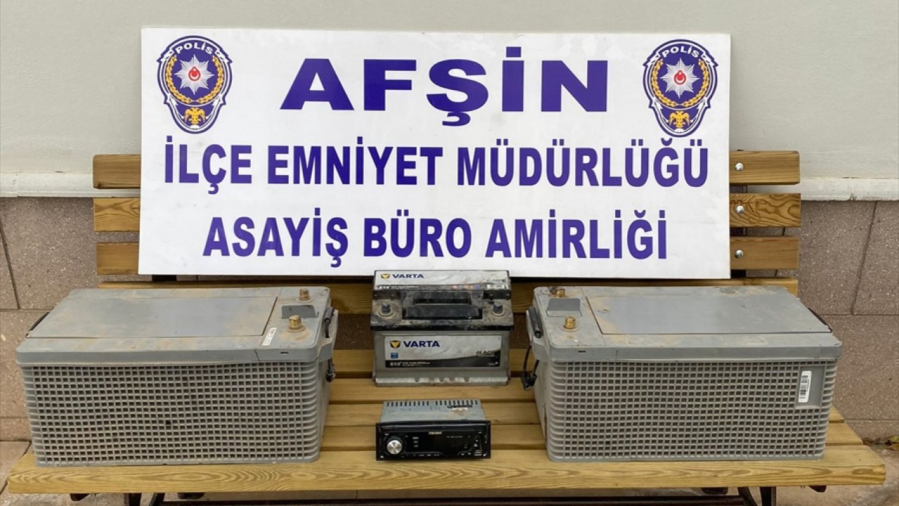 Afşin’de akü hırsızları tutuklandı!