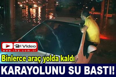 Binlerce araç yolda kaldı!