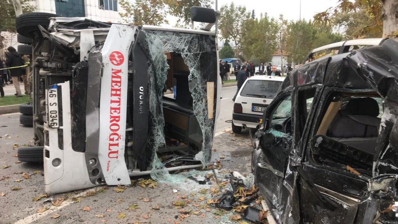 Kahramanmaraş’ta zincirleme kaza! 10 yaralı var