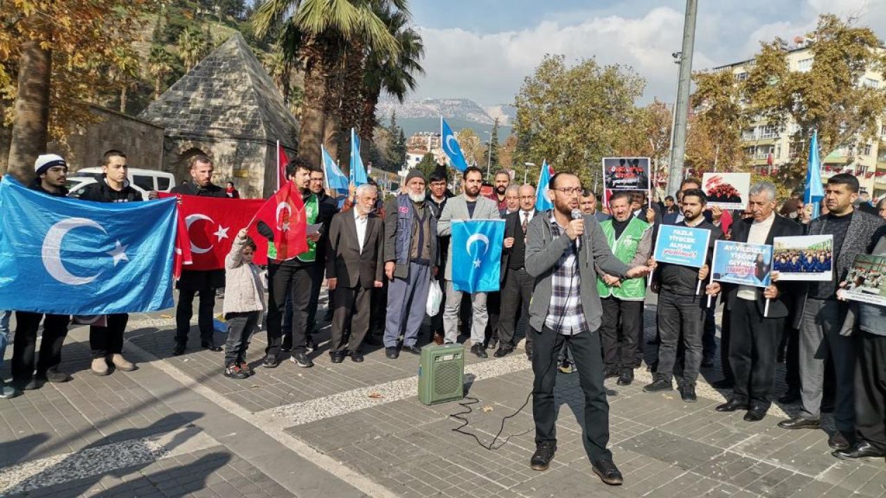 Kahramanmaraş’ta STK’lar Çin’in Doğu Türkistan’a zulmünü protesto etti!