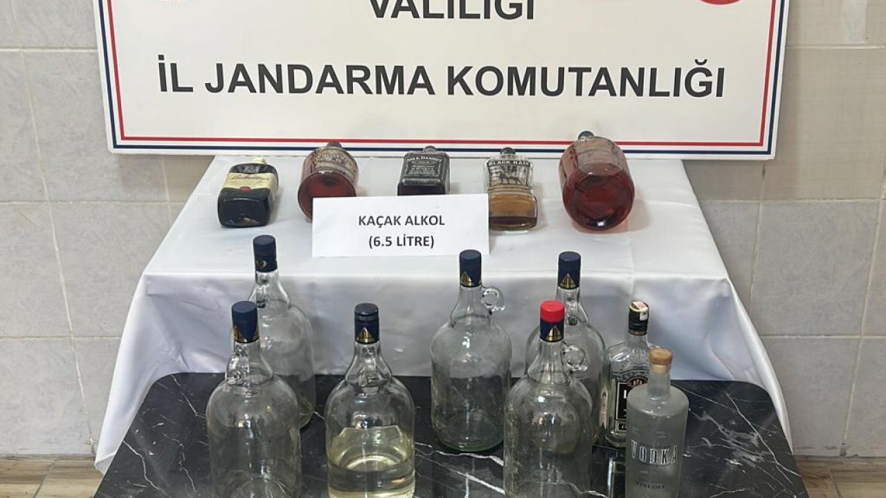 Afşin’de kaçak alkol ele geçirildi