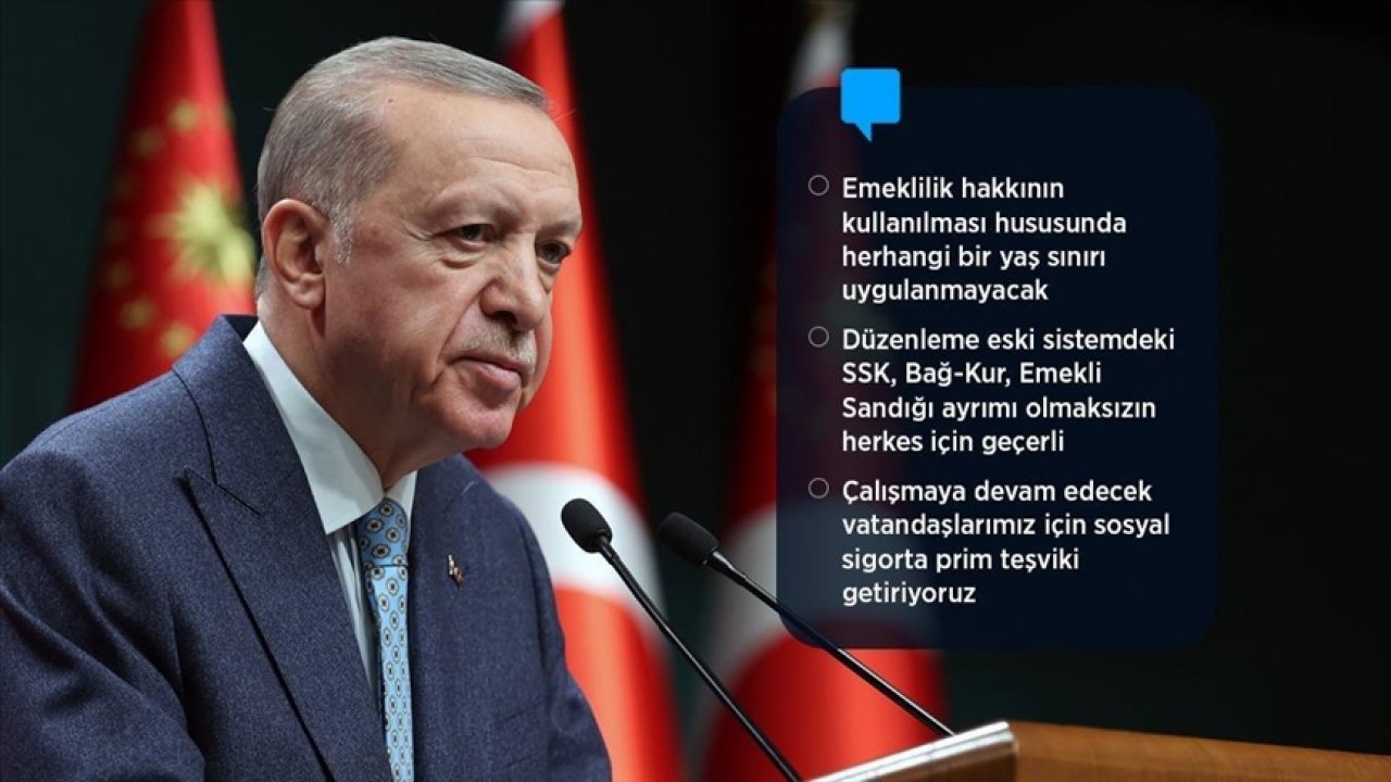 Cumhurbaşkanı Erdoğan EYT düzenlemesini açıkladı!