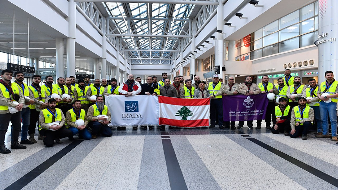 Lübnan'dan Türkiye'deki arama kurtarma çalışmalarına destek için yeni ekip