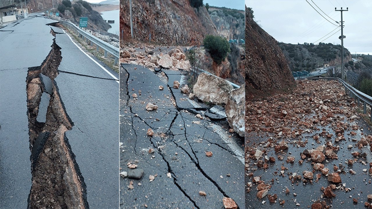 Kayalıklardaki yüzey yarıkları Pazarcık'taki depremin izlerini taşıyor!