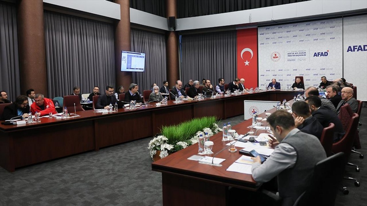 AFAD'da deprem bölgesindeki çalışmalara ilişkin koordinasyon toplantısı yapıldı!
