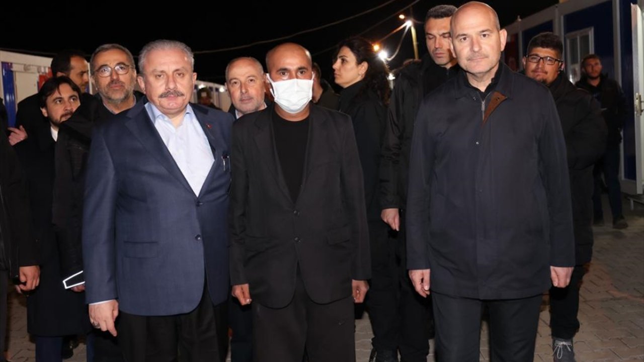 TBMM Başkanı Şentop ve Bakan Soylu Kahramanmaraş'ta "Umut Sokağı"nı gezdi!