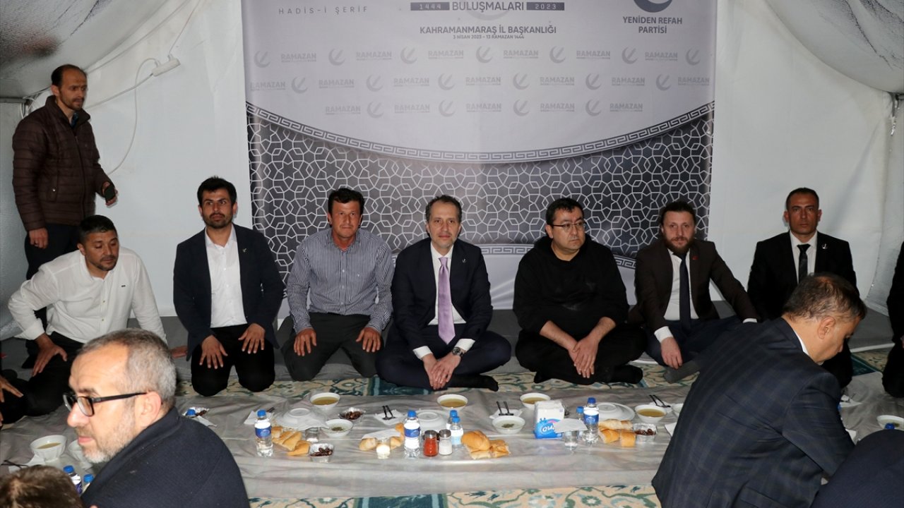 Fatih Erbakan, Kahramanmaraş'ta çadır kentte iftar yaptı!