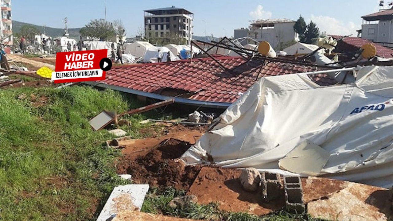 Kahramanmaraş’ı hortum vurdu! 1 ölü 34 yaralı var!