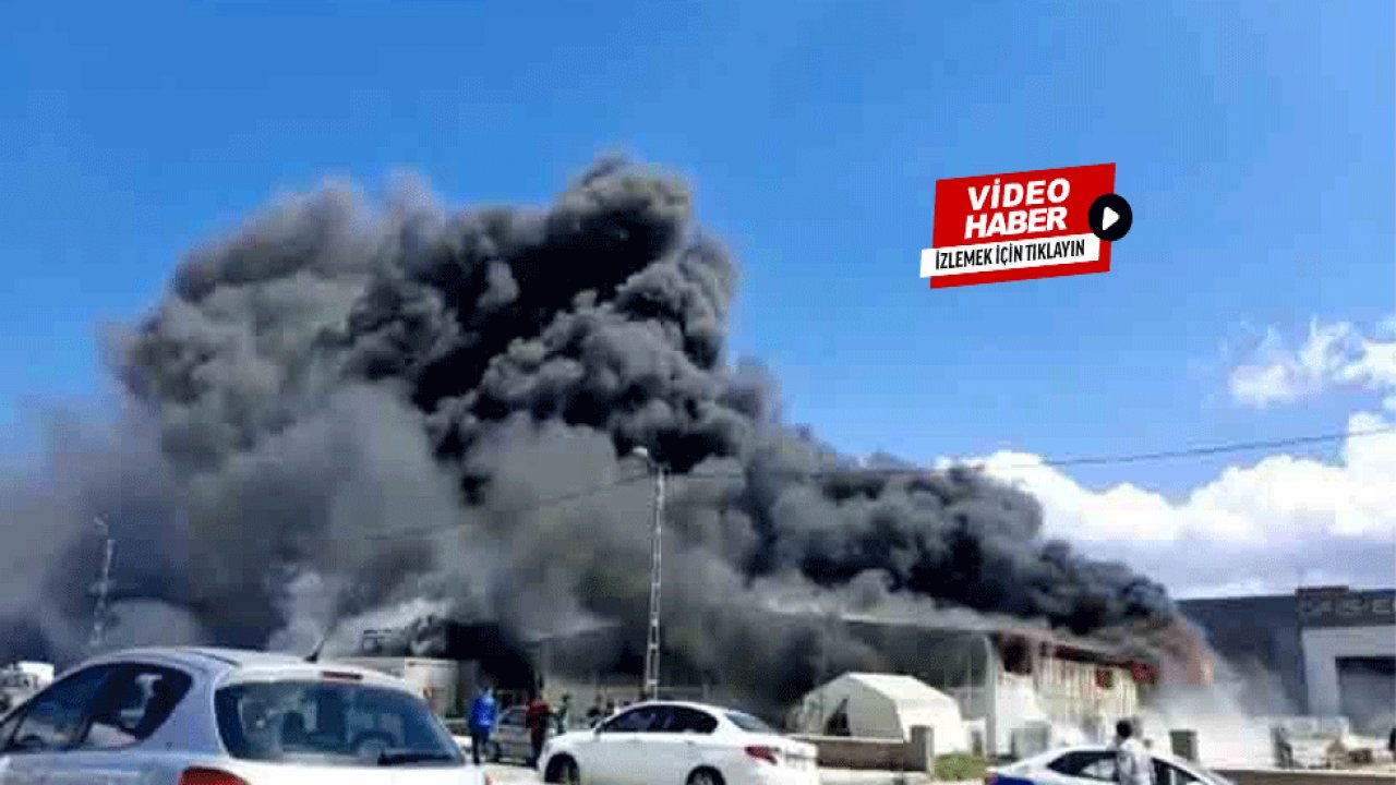 Kahramanmaraş'ta mobilya fabrikasında yangın!