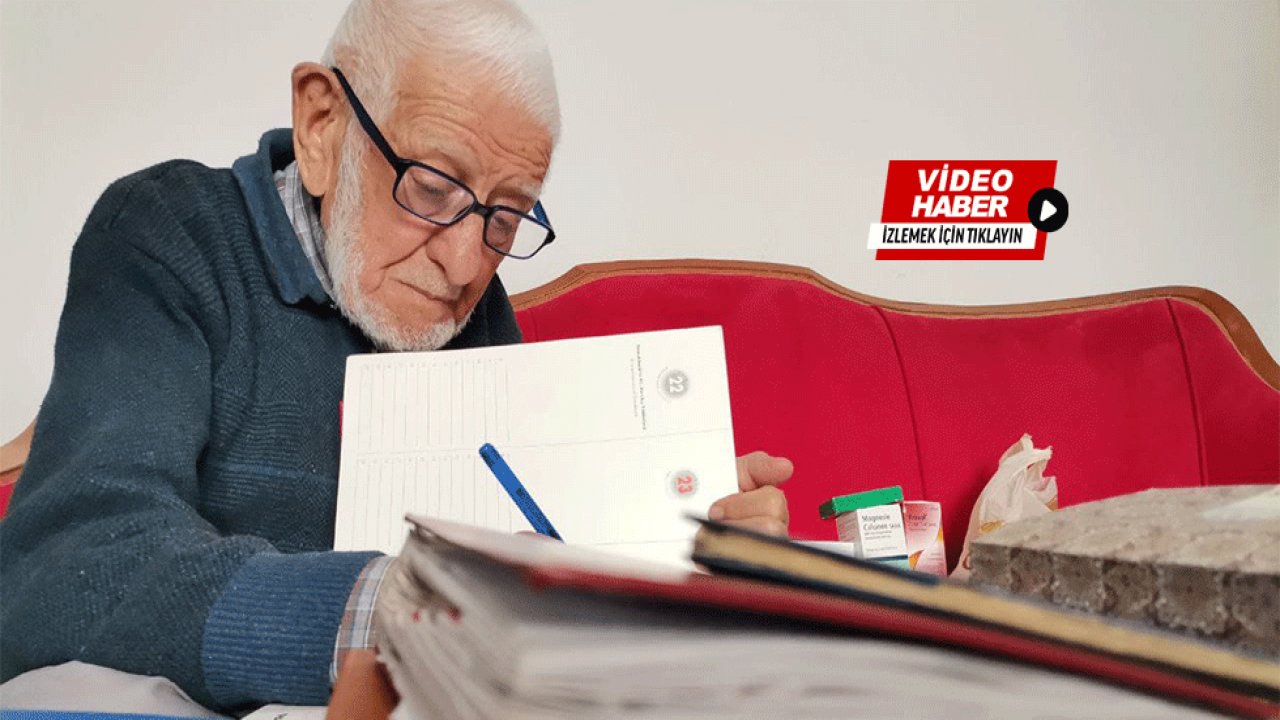 Kahramanmaraş’ta 65 yıldır tuttuğu günlüğünün en acı sayfalarını depremle dolduruyor!