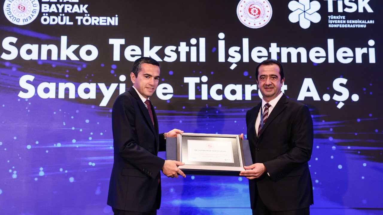 SANKO Tekstil “Beyaz Bayrak” Kazanan İlk İş Yerleri Arasında