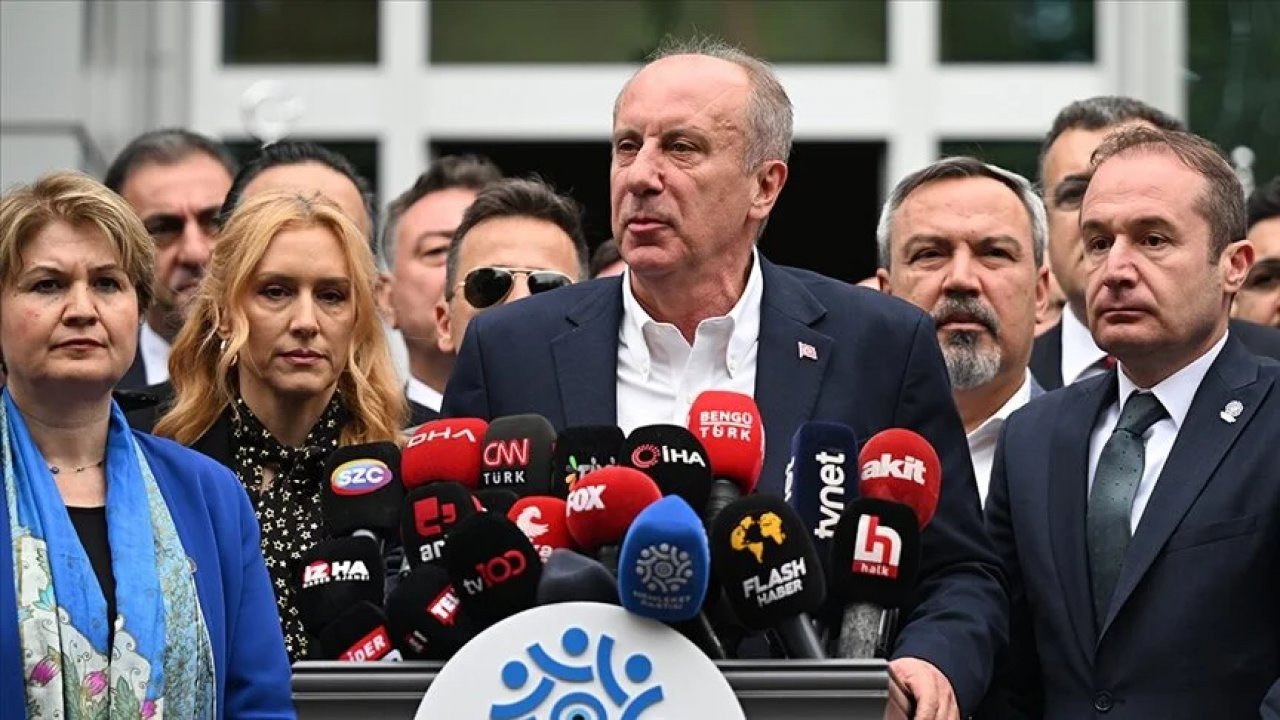 Muharrem İnce, cumhurbaşkanı adaylığından çekildi!